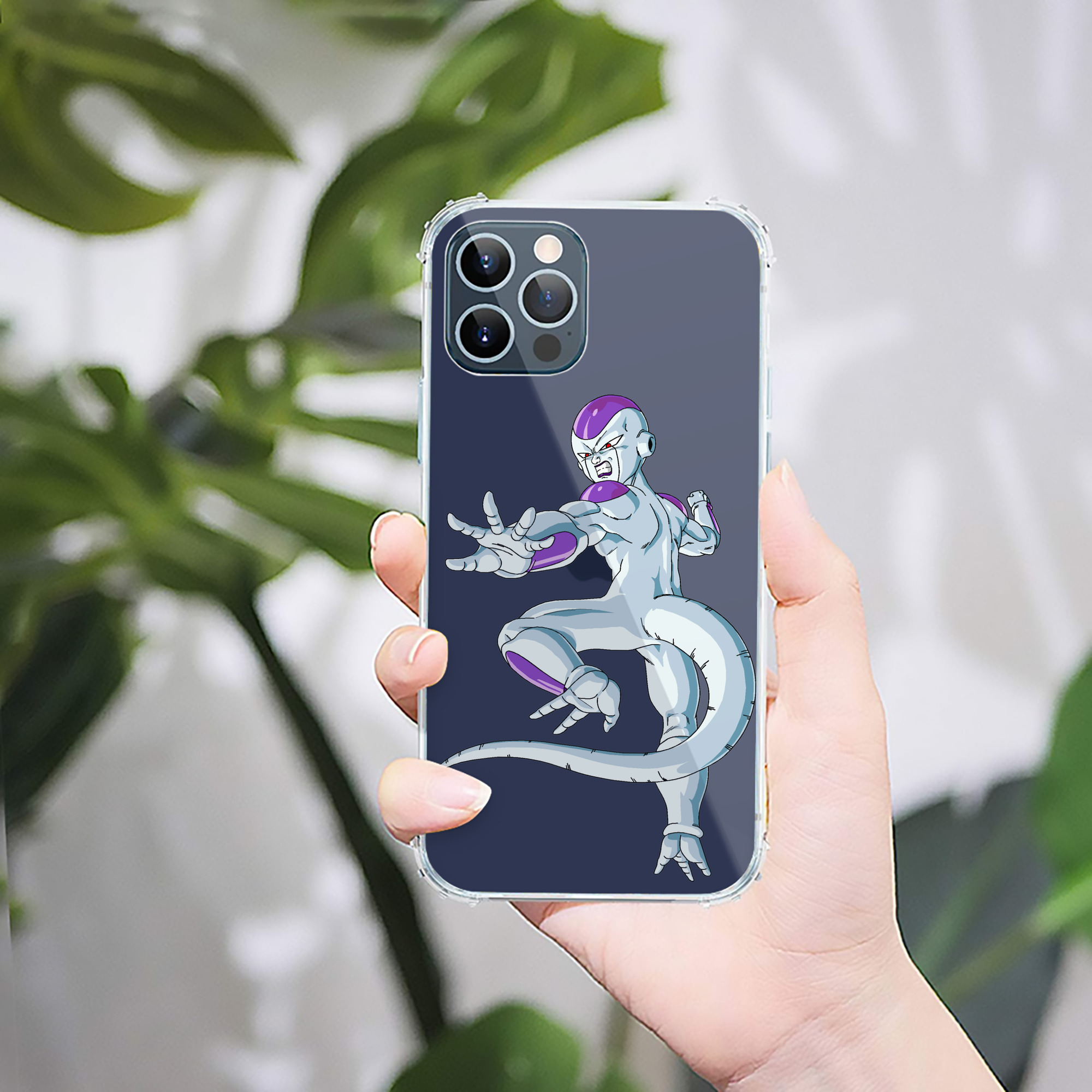 （画像用） ドラゴンボール フリーザ DRAGON BALL Frieza 【iPhone 12シリーズ対応】透明スマホケース（クリアソフトケース）